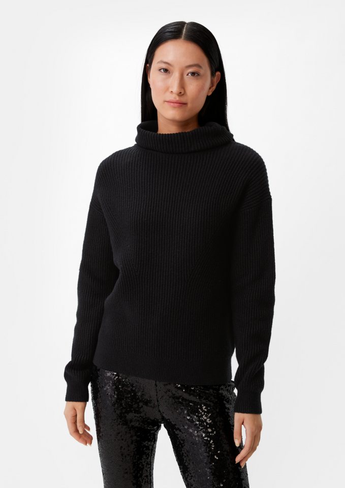 Comma Langarmshirt Strickpullover mit Turtleneck von Comma