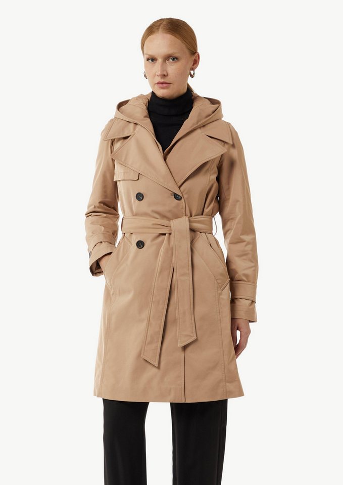 Comma Langmantel Doppelreihiger Trenchcoat mit gestepptem Innenfutter fixiertes Insert Comma Langmantel Doppelreihiger Trenchcoat mit gestepptem Innenfutter fixiertes Insert von Comma