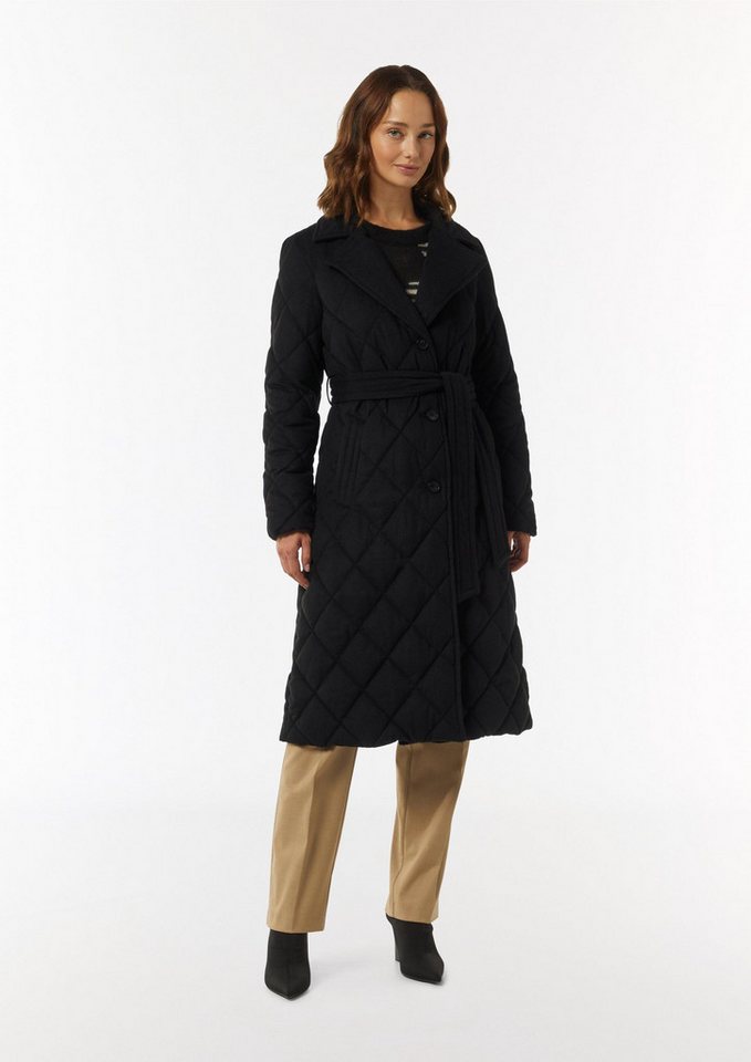 comma Langmantel Wattierter Steppmantel aus Wollmix von comma