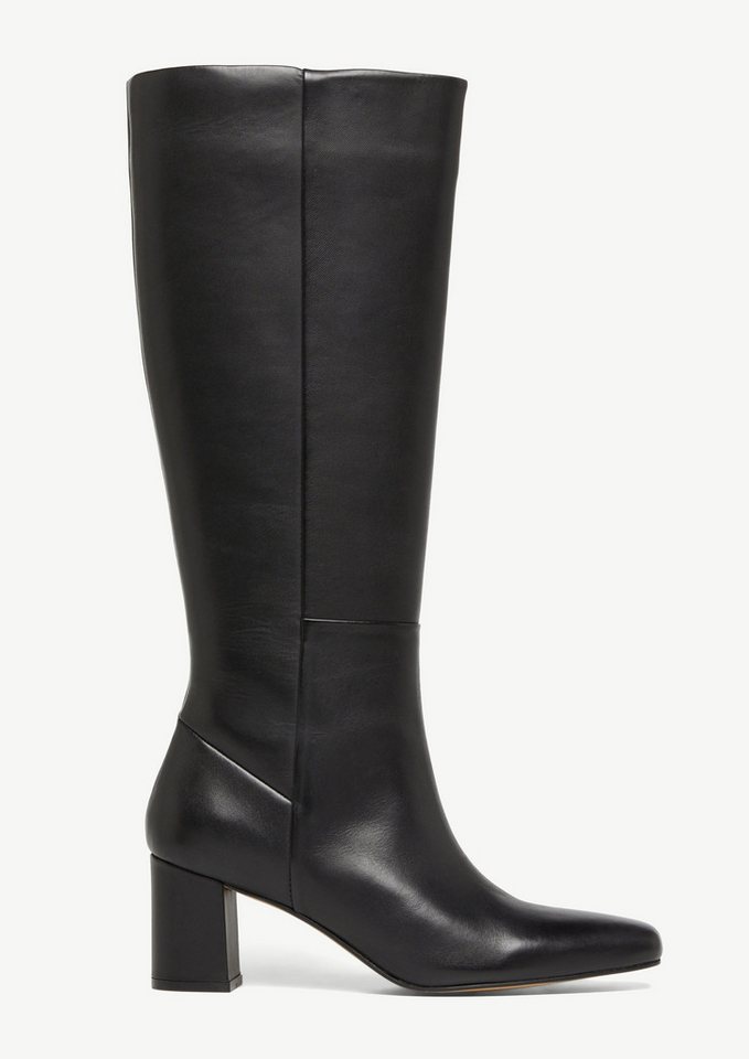 Comma Lederstiefel mit Blockabsatz Stiefel von Comma