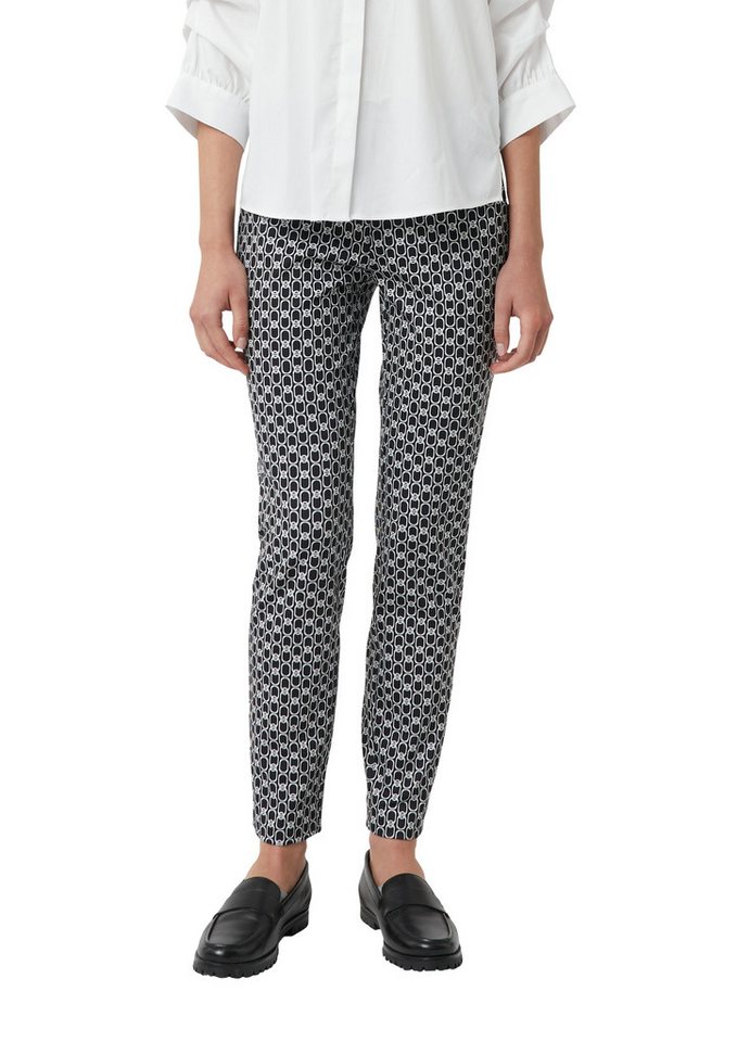 comma Leggings mit All-Over Print von comma