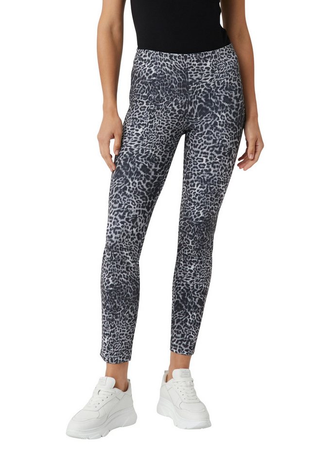 comma Leggings mit All-Over Print von comma
