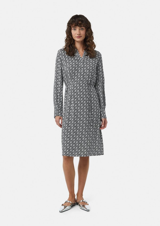 Comma Maxikleid Crêpe-Kleid mit Icon-Muster von Comma