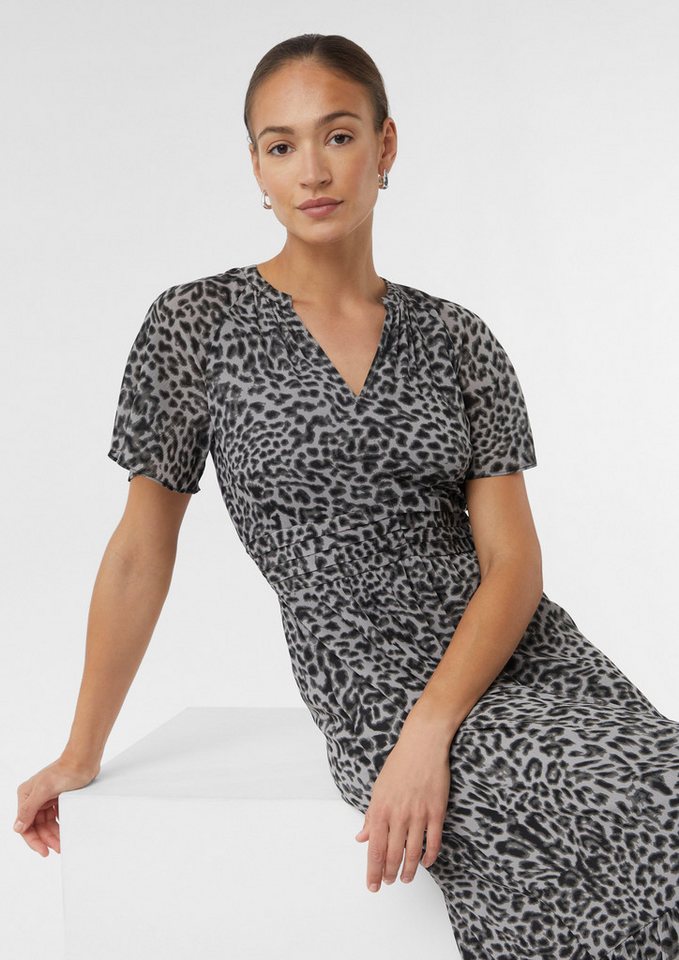 Comma Maxikleid Maxikleid aus strukturiertem Chiffon von Comma