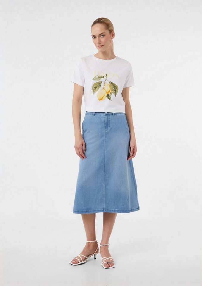 comma Midirock Rock Midirock aus elastischem Denim von comma