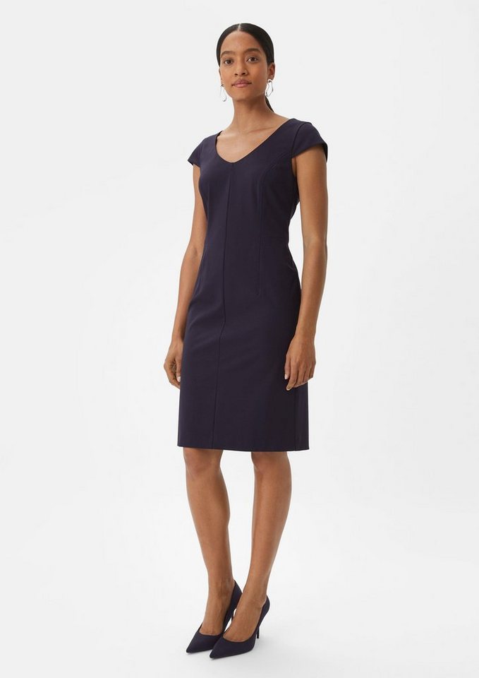 comma Minikleid Kleid mit Kappärmeln Ziernaht von comma