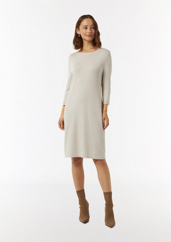 comma Minikleid Antailliertes Strickkleid mit seitlichen Rippdetails Rippblende von comma