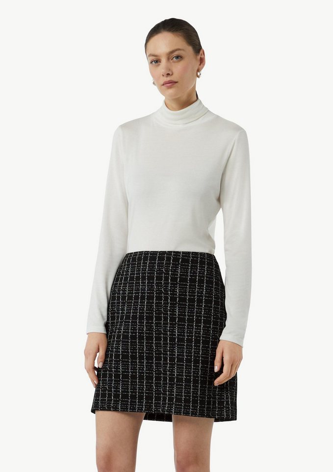 comma Minirock Rock Kurzer Rock in Bouclé Jersey von comma