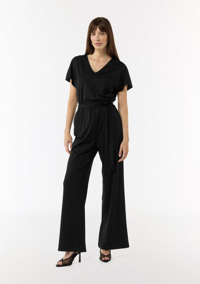 Comma Overall Jersey-Overall mit Taillengürtel im Loose Fit von Comma