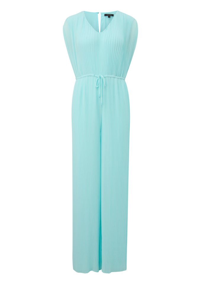 Comma Overall Plissee-Jumpsuit mit V-Ausschnitt von Comma