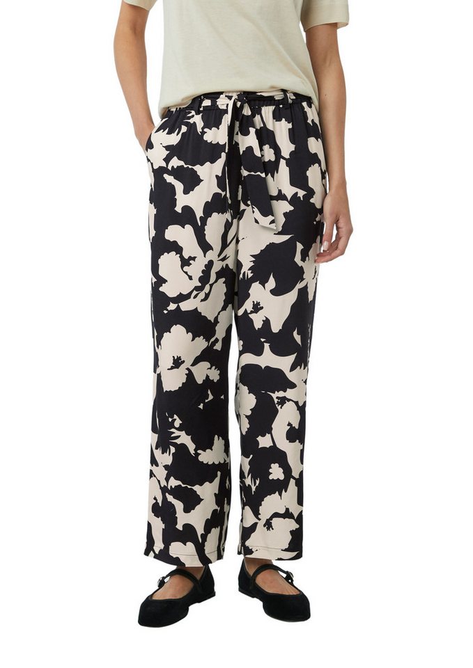 Comma Relaxhose mit All-Over Print von Comma
