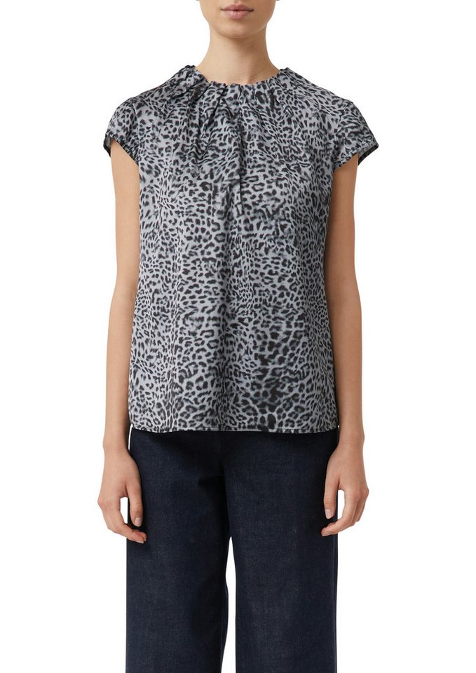 comma Satinbluse mit All-Over Print comma Satinbluse mit All-Over Print von comma