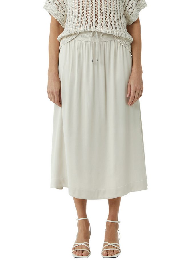 comma Satinrock mit elastischem Bund von comma