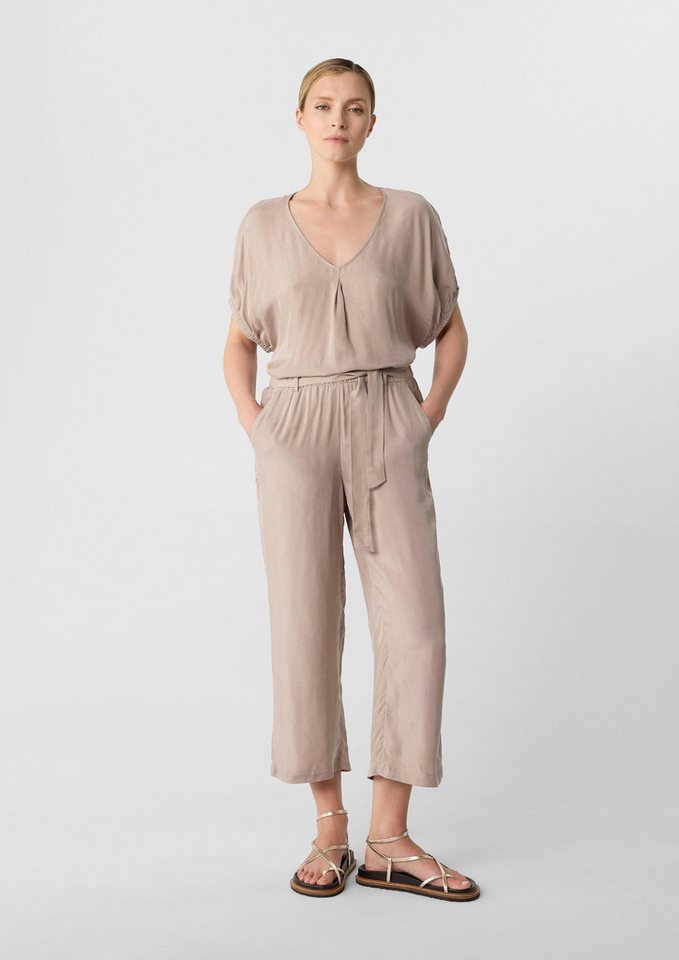 comma Culotte Hose Cropped Hose mit Elastikbund von comma