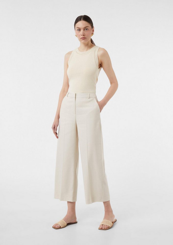 comma 7/8-Hose Hose Ankle-Hose aus Leinenmix mit weitem Bein von comma