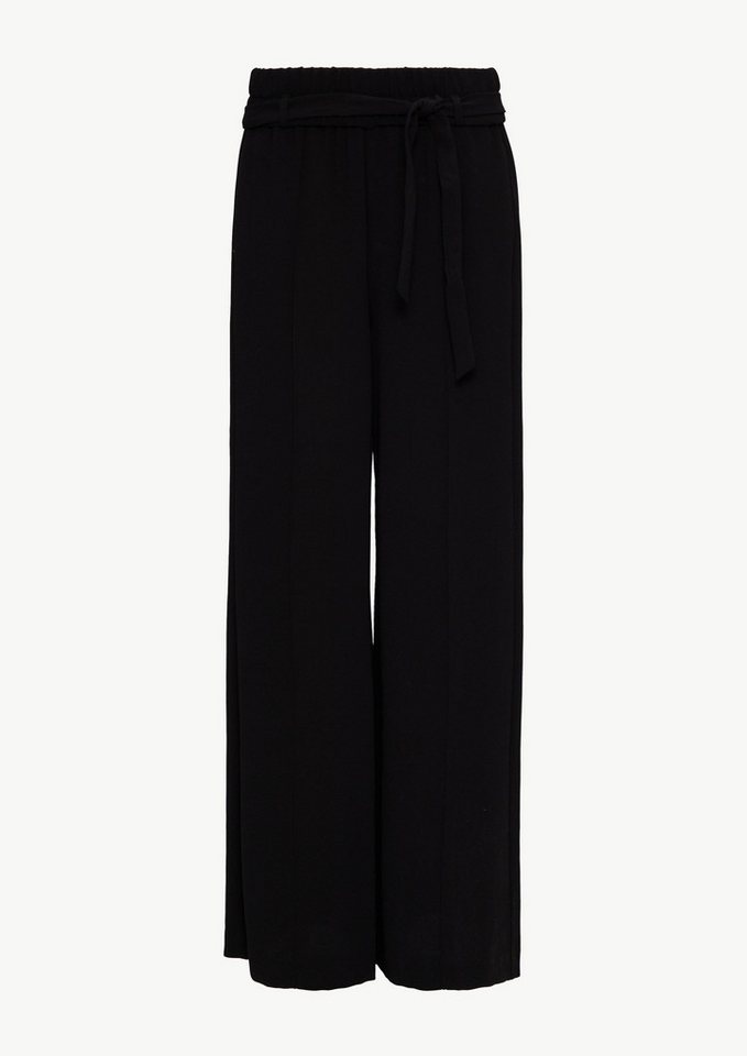 Comma Stoffhose Schlupfhose mit High Rise und weitem Bein Biesen Comma Stoffhose Schlupfhose mit High Rise und weitem Bein Biesen von Comma