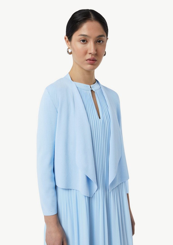 comma Strickjacke Feinstrick-Cardigan mit Ajour-Detail von comma