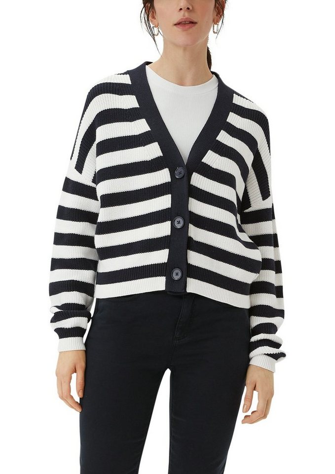 Comma Strickjacke mit Drop-Shoulder-Design von Comma