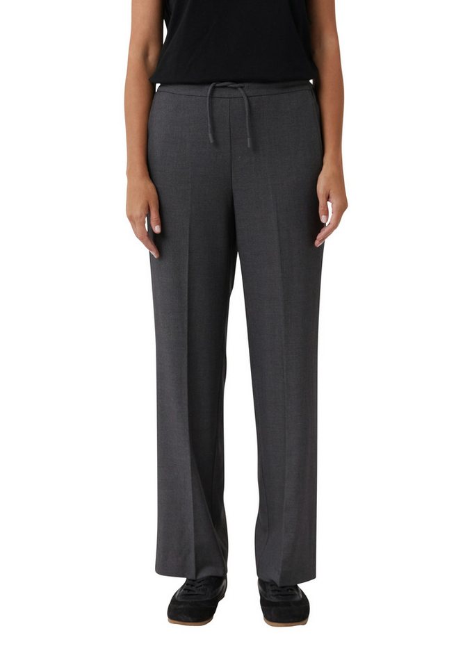 comma Webhose Wide-Leg, Mid Rise von comma