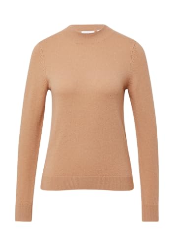 comma Femininer Kaschmirmix-Pullover Hellbraun 44 von Comma