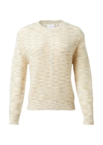 comma Strickpullover aus Wollmix mit Zopfmuster-Detail weiß 42 von Comma