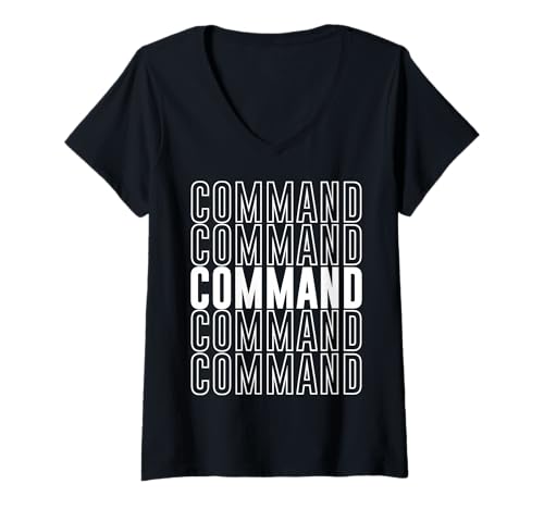 Damen Befehl T-Shirt mit V-Ausschnitt Damen Befehl T-Shirt mit V-Ausschnitt von Command Apparel