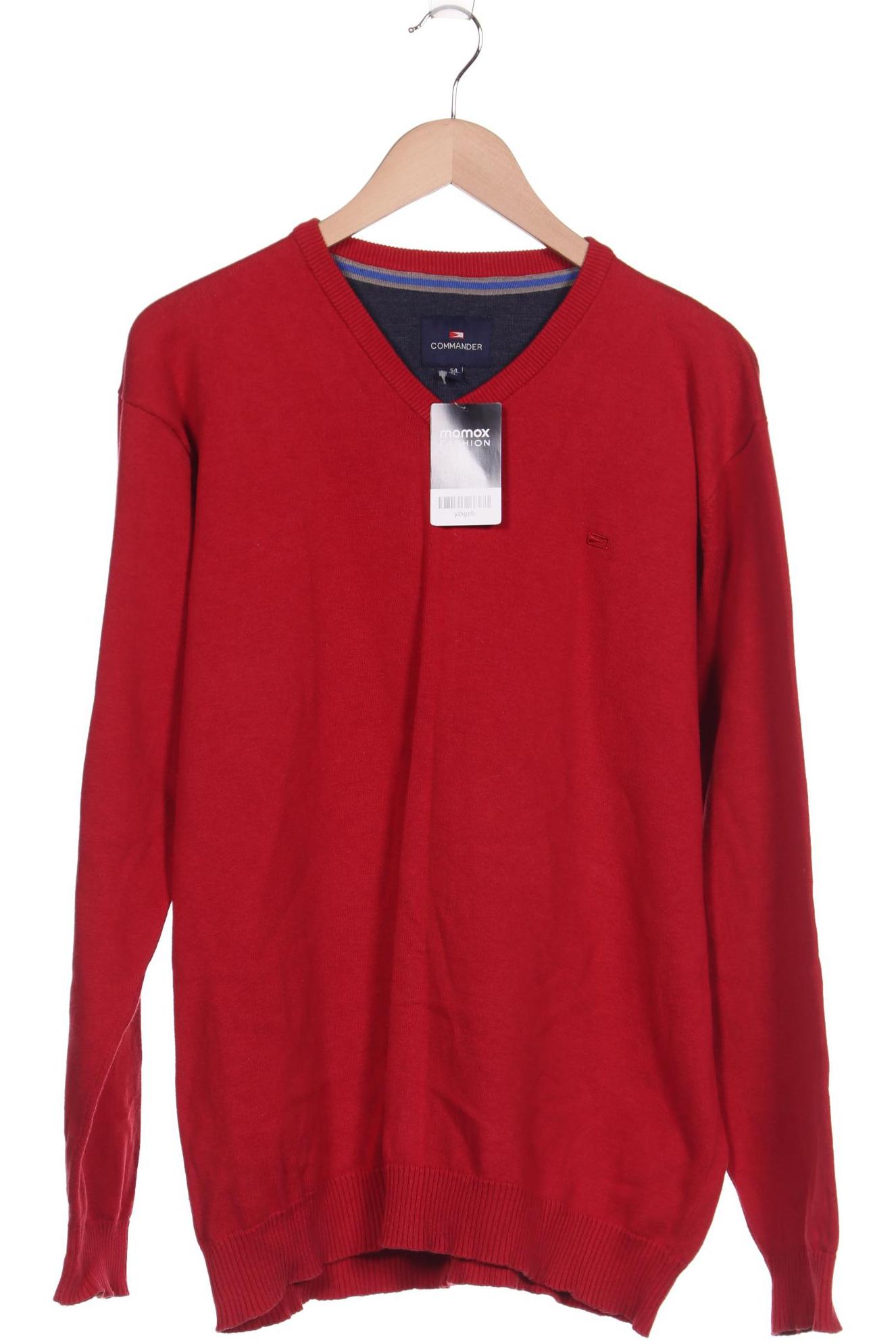 COMMANDER Herren Pullover, rot von Commander