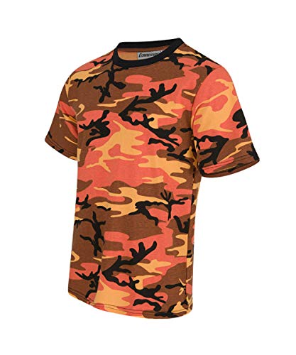 Army Tarn T-Shirt Camouflage Outdoor Tarnmuster Tactical Militär Camo Shirt (L, Sunset Camo) von Commando Industries