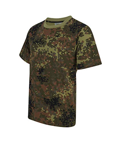 Army Tarn T-Shirt Camouflage Outdoor Tarnmuster Tactical Militär Camo Shirt (XL, Flecktarn) von Commando Industries