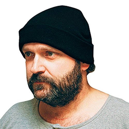 Commando Industries CI Bequeme und Warme Watchcap Rollmütze Polyacryl Strickmütze Wintermütze Mütze Schwarz von Commando Industries