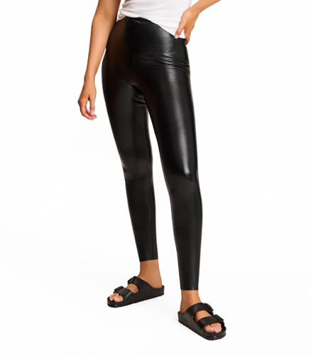 Commando Perfect Control Faux Leather Leggings-XSmall-Black von Commando
