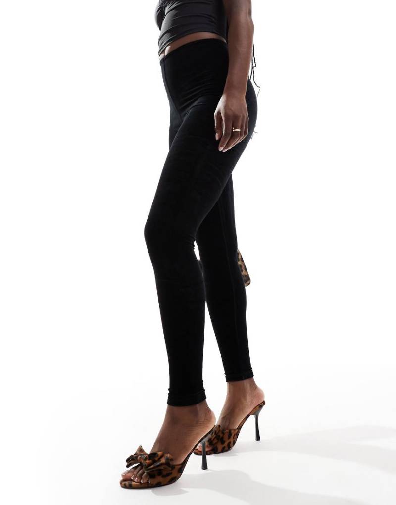 Commando - Samt-Leggings in Schwarz von Commando