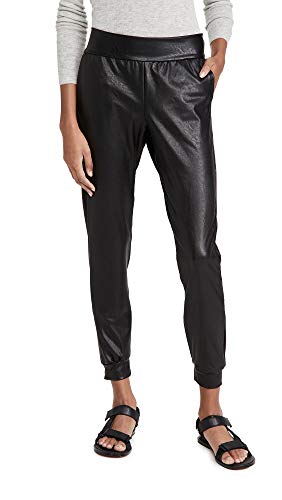 commando Damen-Jogginghose aus Kunstleder, Schwarz, X-Groß von Commando
