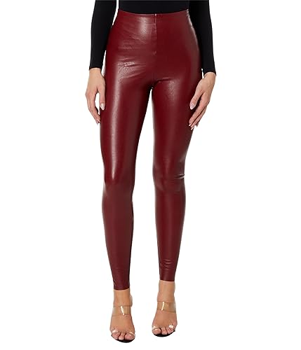 commando Damen Perfect Control Kunstleder Leggings, Granat, M von Commando