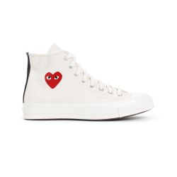 Comme Des GarÇons Play Weiße Unisex Baumwoll-sneaker von Comme Des GarÇons Play