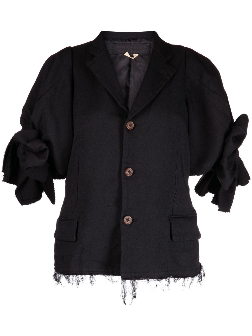 Comme Des Garçons Comme Des Garçons Einreihiger Blazer - Schwarz von Comme Des Garçons Comme Des Garçons