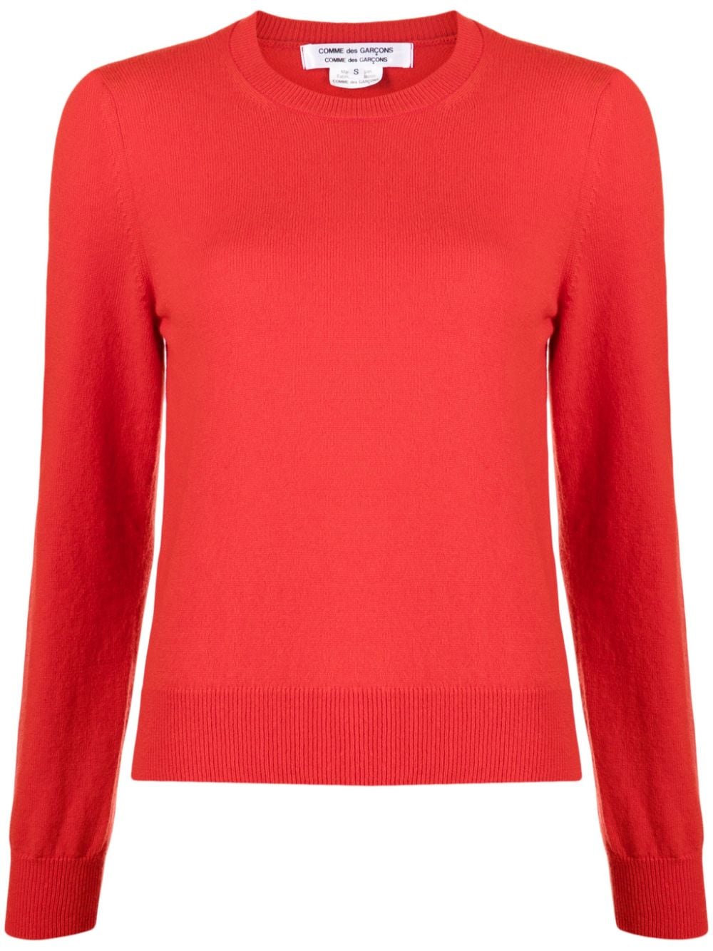 Comme Des Garçons Comme Des Garçons Kaschmirpullover mit Rundhalsausschnitt - Rot von Comme Des Garçons Comme Des Garçons