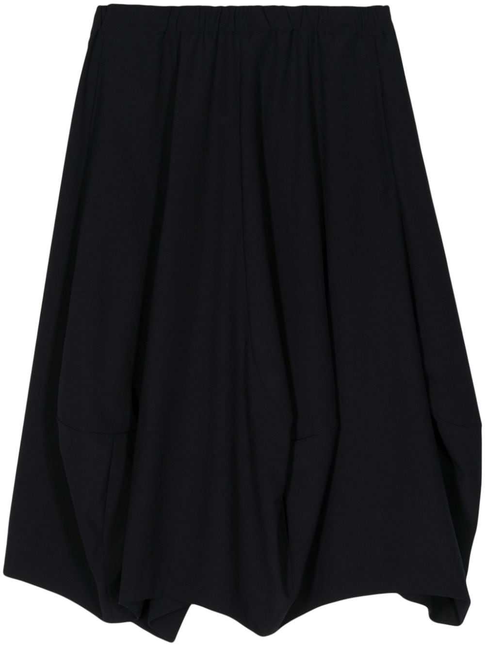 Comme Des Garçons Comme Des Garçons handkerchief-hem wool midi skirt - Blau von Comme Des Garçons Comme Des Garçons