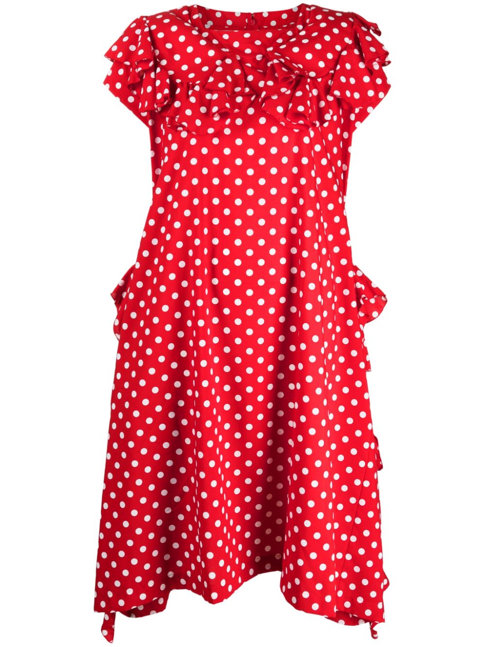 Comme Des Garçons Comme Des Garçons Gepunktetes Kleid - Rot von Comme Des Garçons Comme Des Garçons