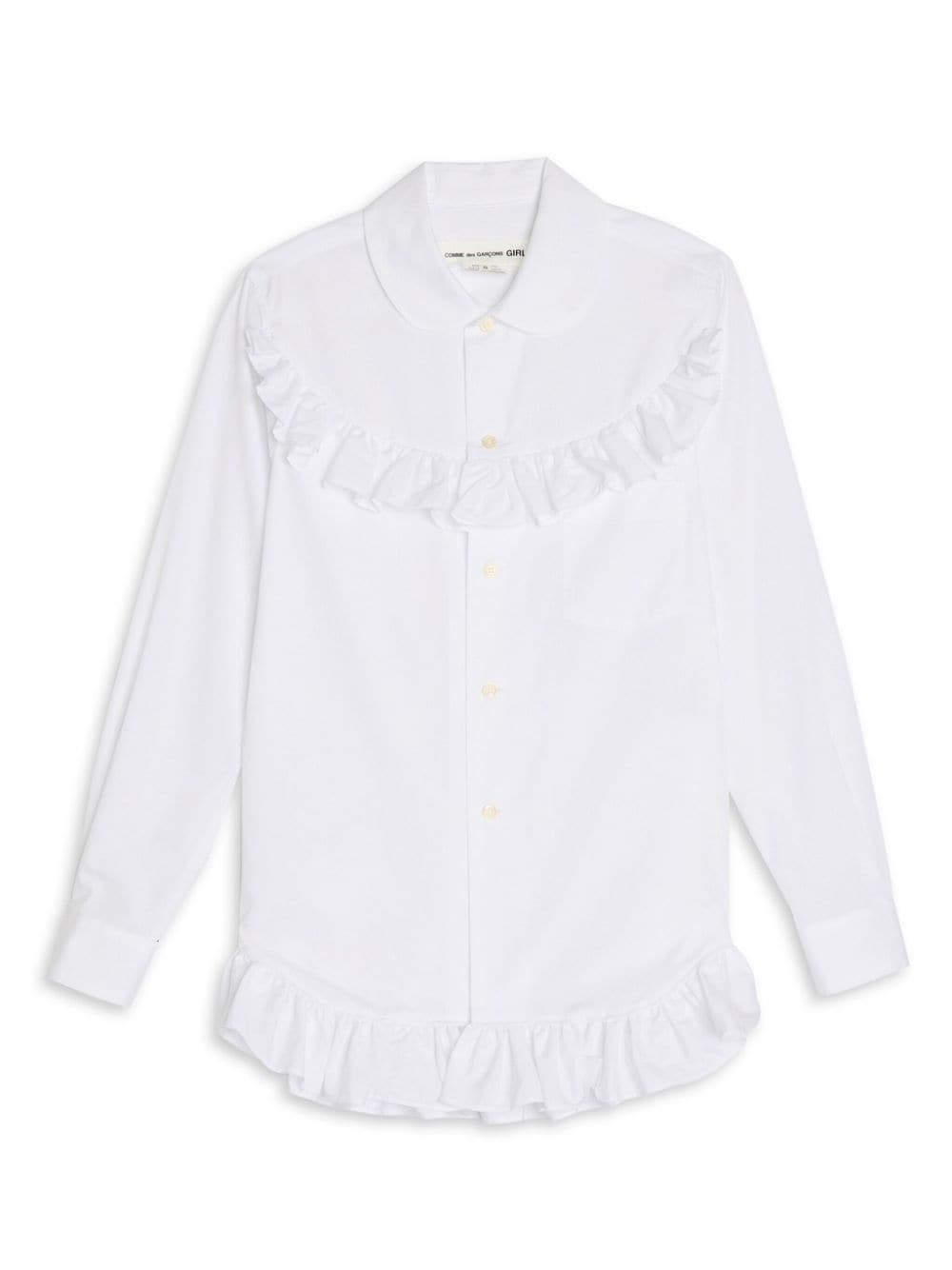 Comme Des Garçons Girl Hemd mit Rüschen - Weiß von Comme Des Garçons Girl