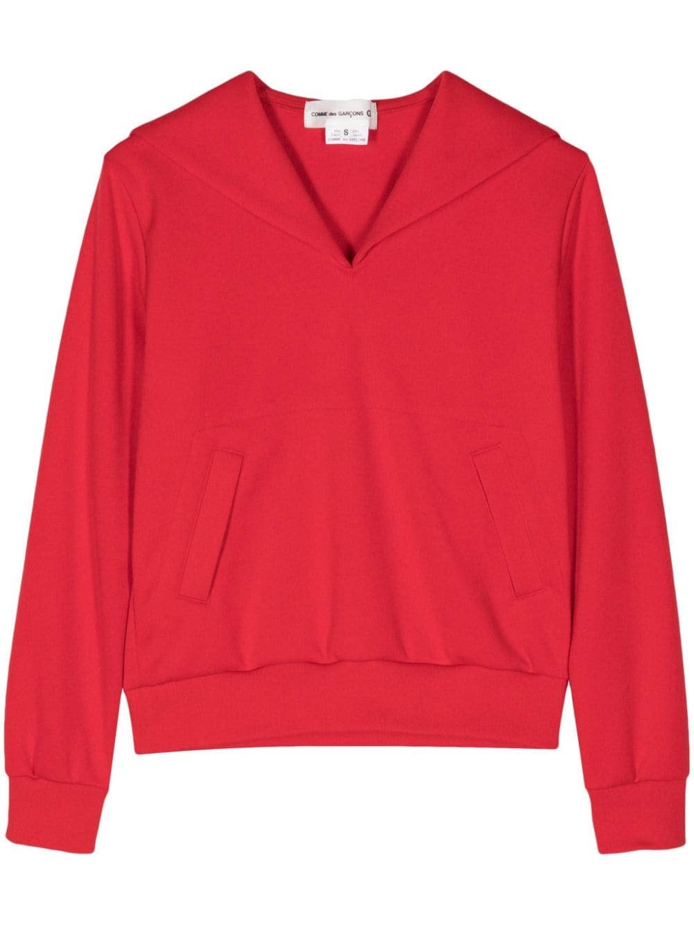 Comme Des Garçons Girl sailor-collar jersey sweatshirt - Rot von Comme Des Garçons Girl