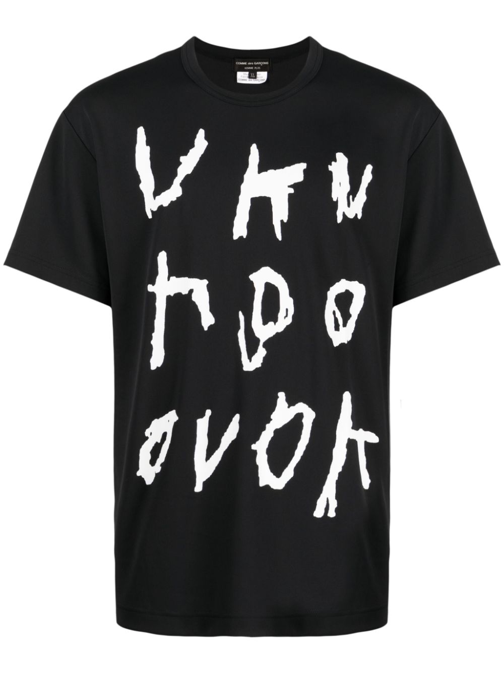 Comme des Garçons Homme Plus T-Shirt mit Text-Print - Schwarz von Comme des Garçons Homme Plus