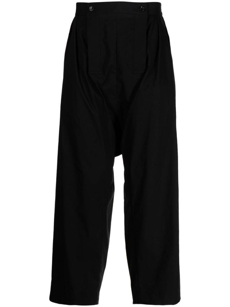 Comme des Garçons Homme Plus Weite Hose mit Bundfalten - Schwarz von Comme des Garçons Homme Plus