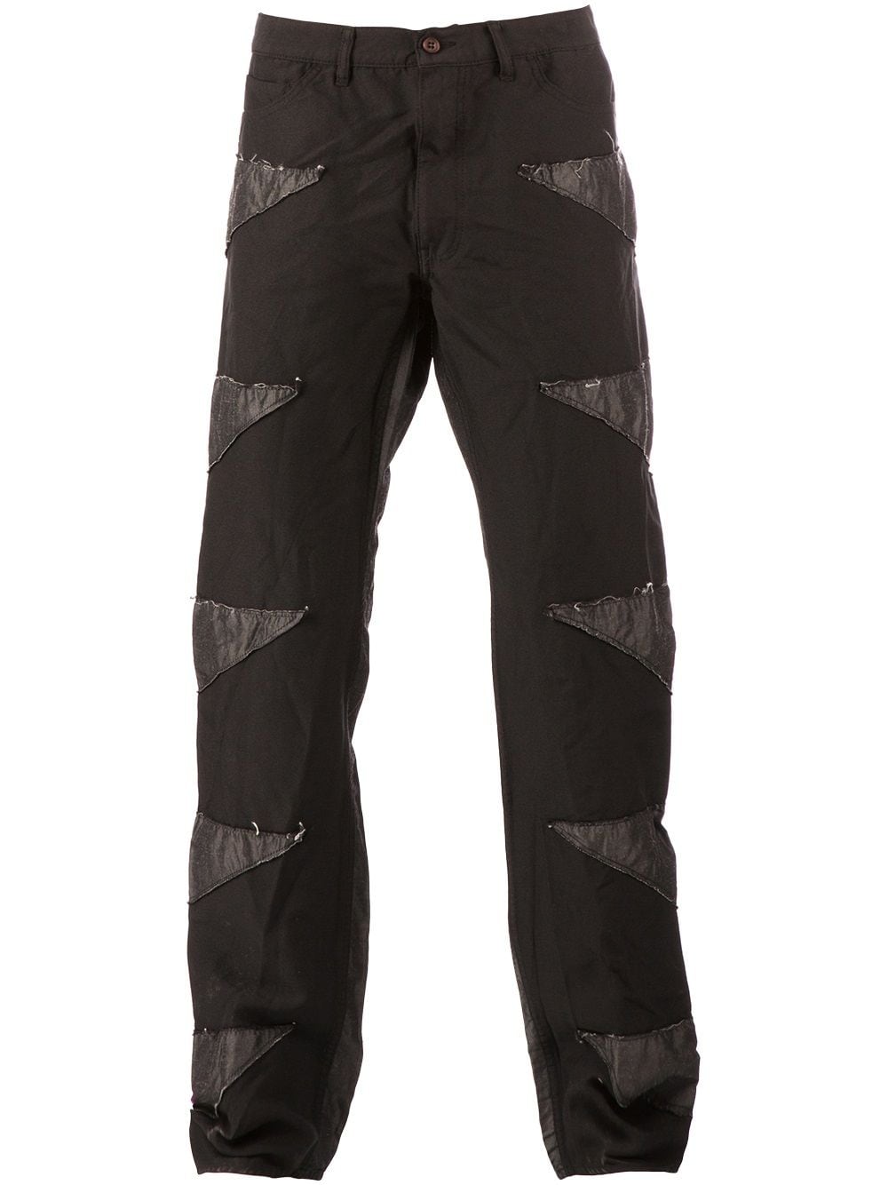 Comme des Garçons Homme Plus patchwork trousers - Schwarz von Comme des Garçons Homme Plus