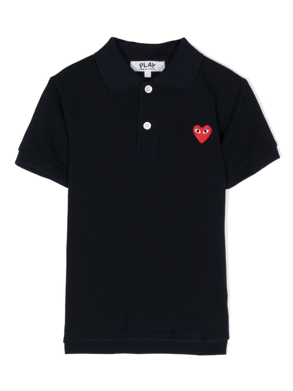 Comme Des Garçons Play Kids Poloshirt mit Logo-Stickerei - Blau von Comme Des Garçons Play Kids