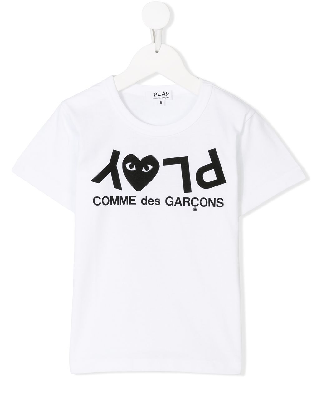 Comme Des Garçons Play Kids T-Shirt mit Logo-Print - Weiß von Comme Des Garçons Play Kids