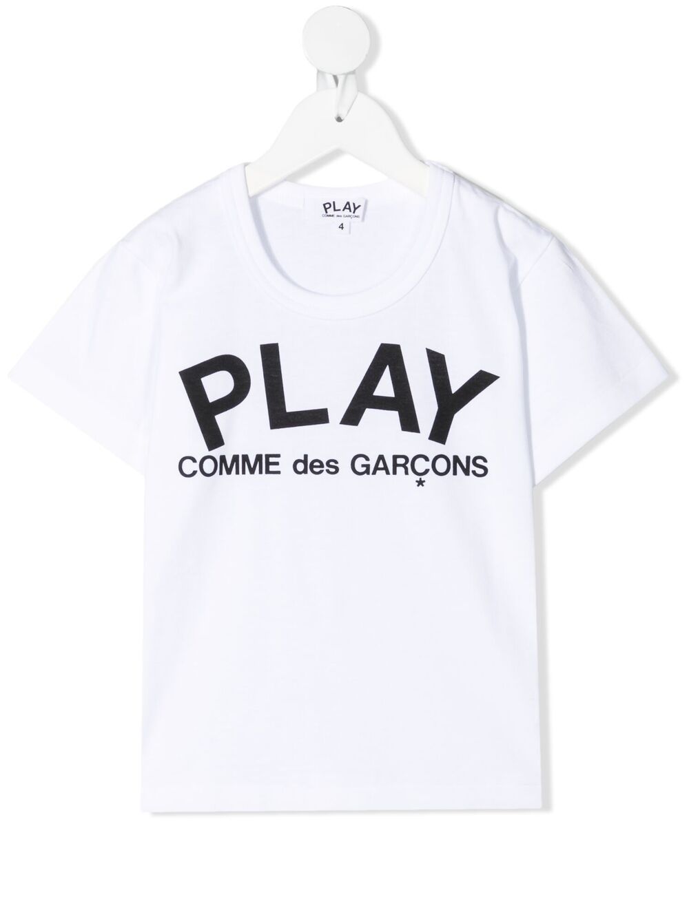 Comme Des Garçons Play Kids T-Shirt mit Logo-Print - Weiß von Comme Des Garçons Play Kids