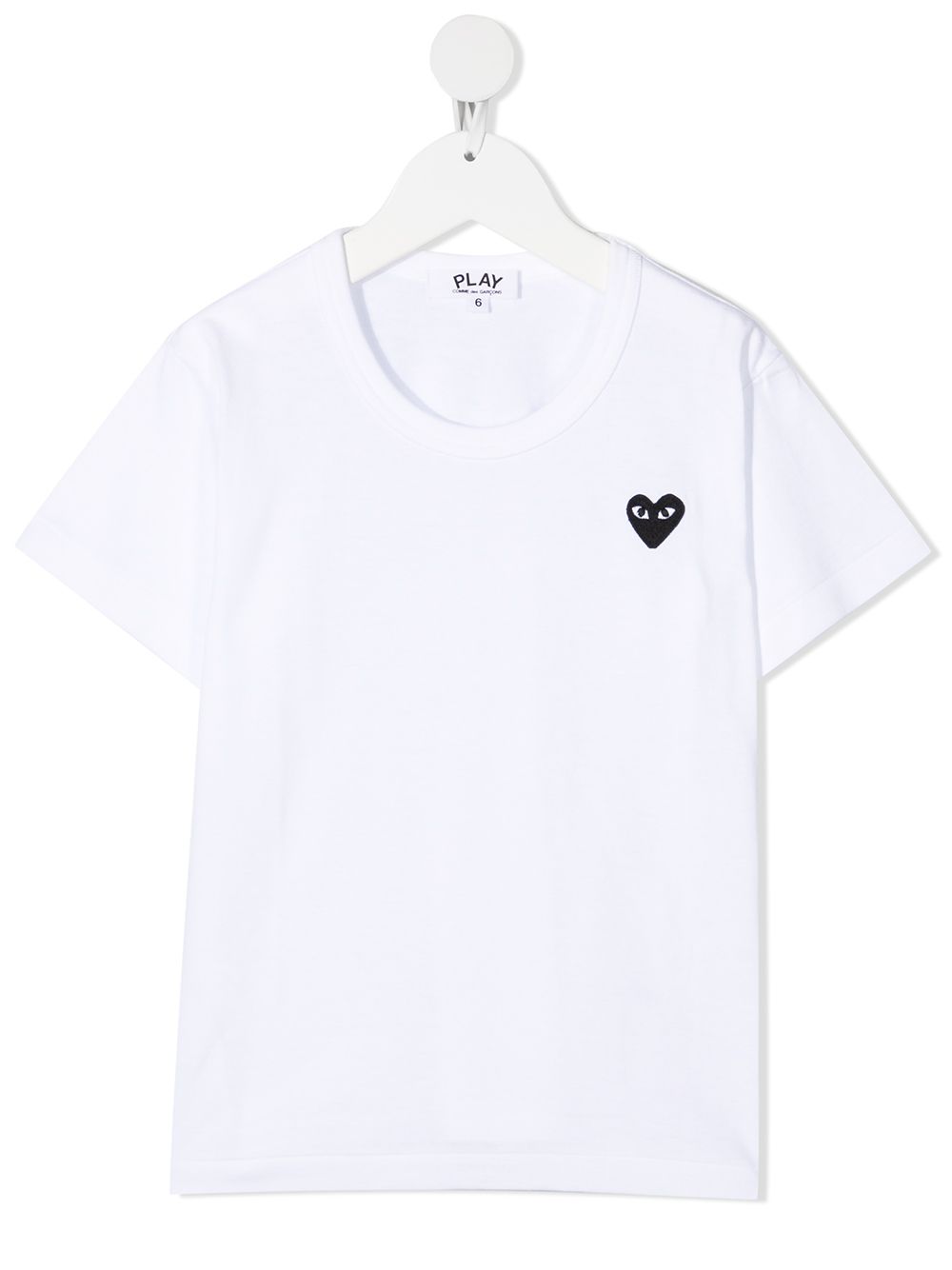 Comme Des Garçons Play Kids T-Shirt mit Logo-Stickerei - Weiß von Comme Des Garçons Play Kids