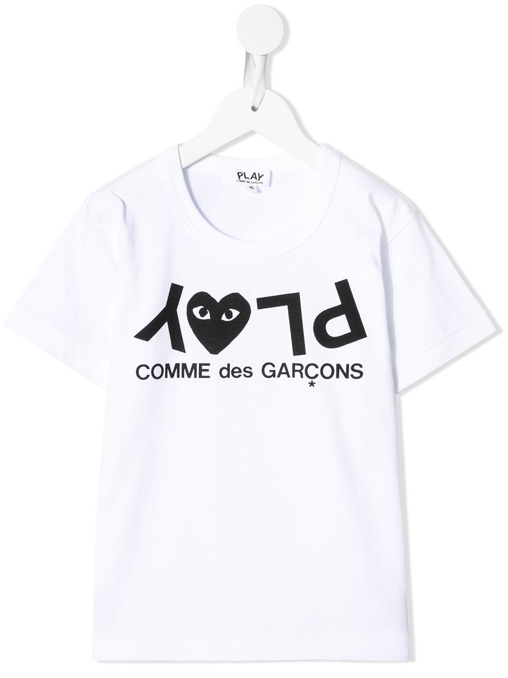 Comme Des Garçons Play Kids T-Shirt mit "Play"-Print - Weiß von Comme Des Garçons Play Kids