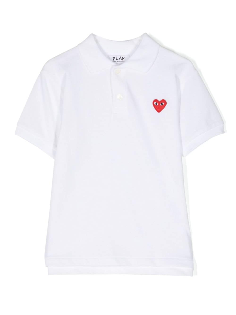 Comme Des Garçons Play Kids heart-patch T-shirt - Weiß von Comme Des Garçons Play Kids